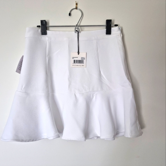 Tussah Dresses & Skirts - White mini skirt